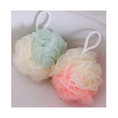 China Wholesale Mesh Stretchy Pe Plastic Bath Body Shower Blast Cleaning Ball For Small for sale