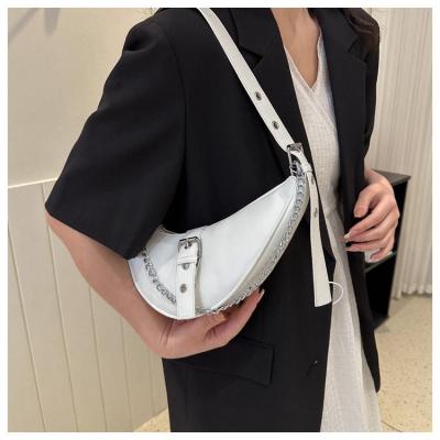 China Wholesale Custom Ladies Casual For Fashoion Women PU Leather Vintage Handbag Shoulder Bag Armpits Bag for sale