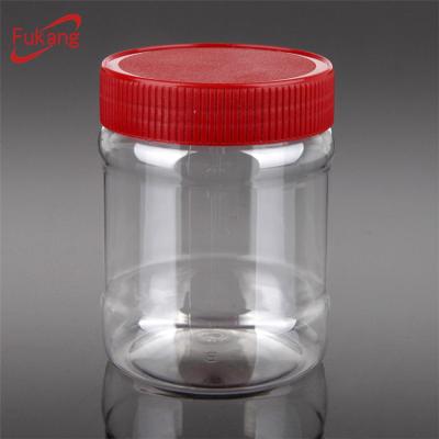 China Biodegradable Clear Volume 320ml Food Containers Cosmetic Plastic Cream Bottle Jar Food Grade for sale