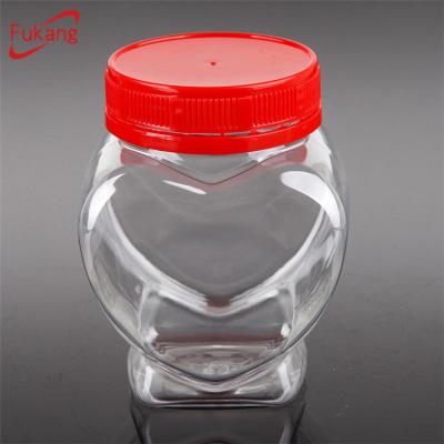 China 200ml plastic food container for cotton candy, plastic pet kids gift jars, cute heart shaped plastic bottle wholesale supplier for sale