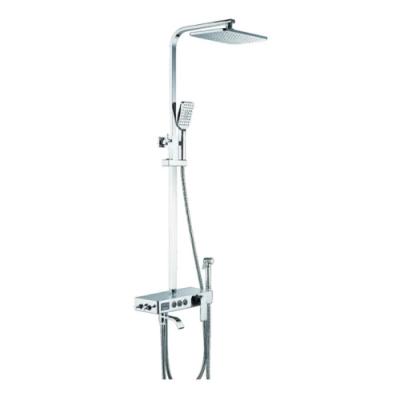 China With Slide Bar Rainfall Shower Digital Display Bath Shower Faucet Sets For Bath for sale