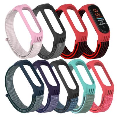 China Smart Fabric Strap Fashion Sport For Miband 5 MI 5 Watch Bands Buckle Nylon Wrist Strap For Xiaomi MI Band 5 for sale