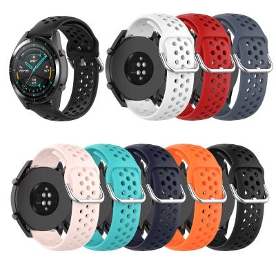 China Rubber Replaceable Watch Bands For HUAWEI WATCH GT2 46mm Strap Watch Band For HONOR Silicone Strap Magic Band For GT2 Wristband for sale