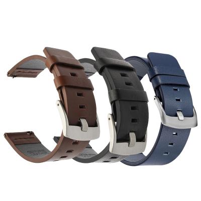 China Genuine Leather Leather Band For Samsung Galaxy Watch Band For Samsung Galaxy Watch Strap 46mm 42mm With 18mm 20mm 22mm 24mm for sale