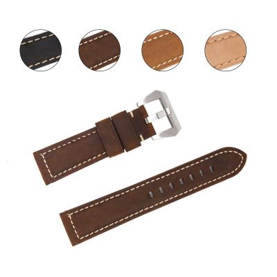 China Detachable Calf Leather Frosted Leather Watch Strap For Samsung Galaxy Strap 22mm 46mm Watch Band For Samsung Band 2 Active for sale