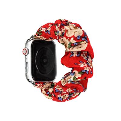 China For Apple Watch 38/40/42/44mm Factory Price Women Scrunchie Watch Band Mulit-color For Apple Watch Series 5 4 3 2 1 for sale