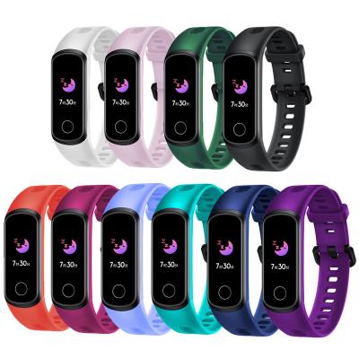 China Silicone Plastic Watch Strap For Huawei Honor Band 5i Replacement Wrist Strap Watch Accessories for sale