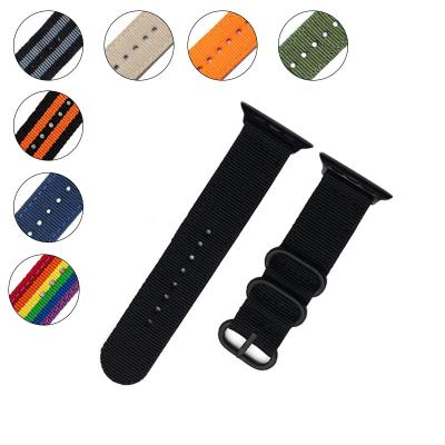 China Fabric Quick Release For Apple Watch Strap Series 5 4 3 2 6 Nylon Strap For iwatch Band 40mm 42mm 44mm 38mm for sale