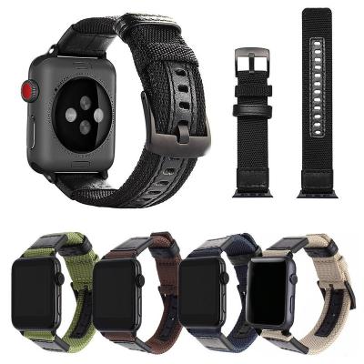 China For Apple Watch Band Series 6/5/4/3/2/1 Sport Watch Band Nylon For Apple Watch Strap 42mm 38mm 40mm 44mm Watch Belt For Band 5 iwatch 4 3 2 1 for sale