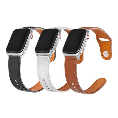 China Leather Leather Watch Band For Apple Watch Band 42mm For Iwatch Band 40mm 44mm 38mm Series 4 3 2 1 Strap For Apple Watch for sale