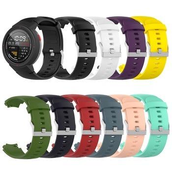 China Soft Silicone Rubber For Huami Amazfit Edge Watch Band Replacement Strap Strap for sale