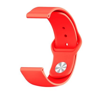 China Replacement Breathable Silicone Rubber Strap For Ticwatch E For Huawei Watch 2 For Amazfit Bip Watch Band 20mm 22mm for sale