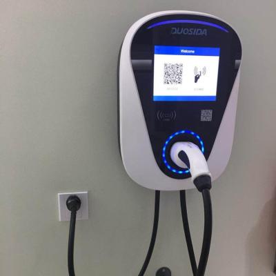 China EV Charging Car Duosida 7KW 5 in LCD Screen AC Charging Battery with 5m Cables with Type - 2 Plug for EV Charger for sale