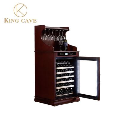 China Home Glass Door Vertical Display Beverage Beer Wine Chiller Kitchen for sale