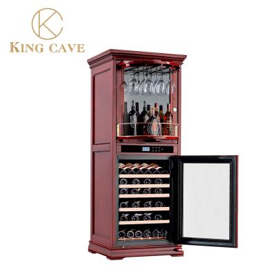 China Glass Door Drink Cooler Wine Display Chiller Air Cooling Kitchen Wine Cooler For Bar for sale