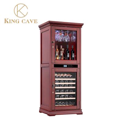 China Commercial Display Wine Cooler For Kitchen Cabinets Theromoelectric Compressor for sale