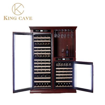 China Constant Temperature Wooden Wine Fridge Cabinet Low Noise Electric for sale