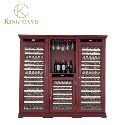 China Temperature Control Professional Wooden Refrigerated Wine Cabinet for sale