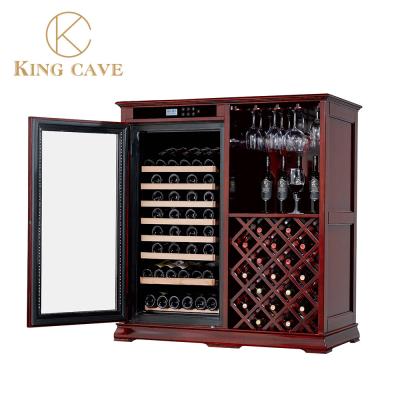 China Classical Dual Zone Wine Cellar Kitchen Wine Cooler for sale