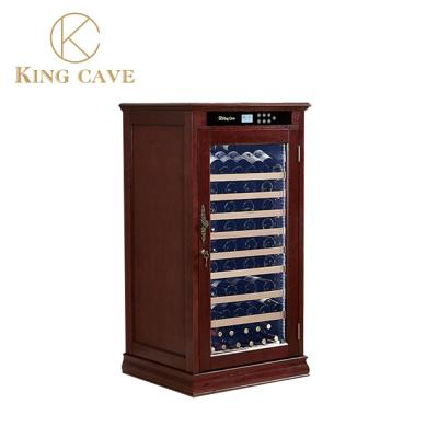 China Classic Wine Cooler Cabinet With American Oak Shell Adjustable Shelves for sale