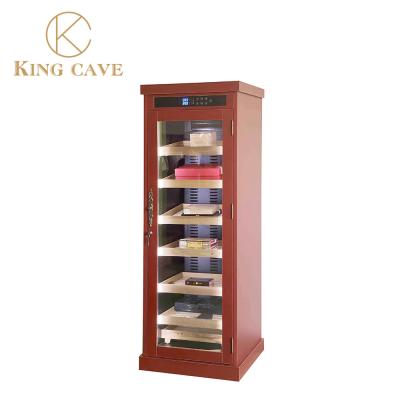 China Cabinet de cocina moderna refrigerador de cigarros eléctricos libre de pie con estanterías de cedro en venta