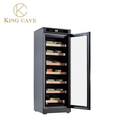 China Large Lockable Digital Wine Humidor Electrical Cigar Cooler For Smoke Store for sale