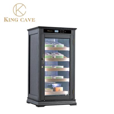 China Low Noise Electric Climate Controlled Lockable Modern Cigar Storage Humidor for sale