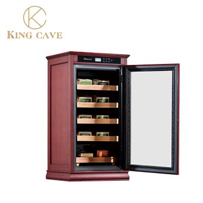 China Rose Wood Cigar Humidor Cabinet With Single Glass Door Constant Temperature for sale