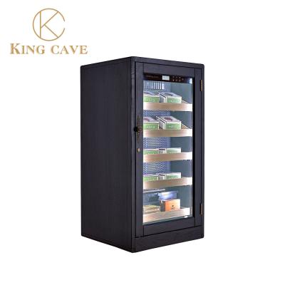 China Solid Wood Constant Temperature Wine Cigar Cooler Humidor Low Noise for sale