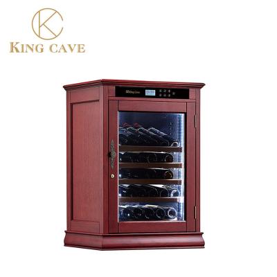 China Adjustable Shelves Custom Wine Cooler With Glass Door And Touchscreen Control Panel for sale