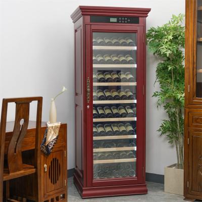 China Refrigerador de vino de madera de cocina con control de temperatura avanzado en venta