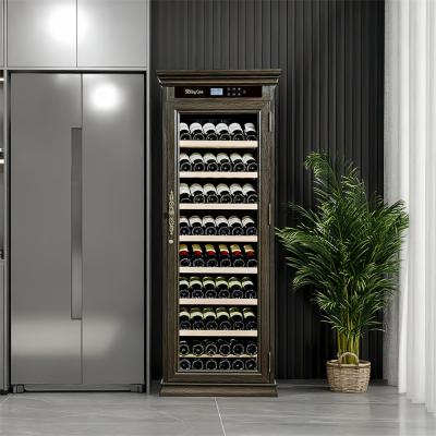 China Custom Wine Cooler Cabinet With Touch Control Panel And Locker for sale