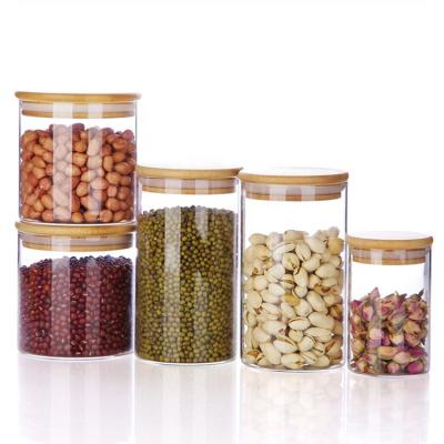 China Sustainable Empty Food Storage Cans Wholesale Glass Food Jar At Low Price for sale