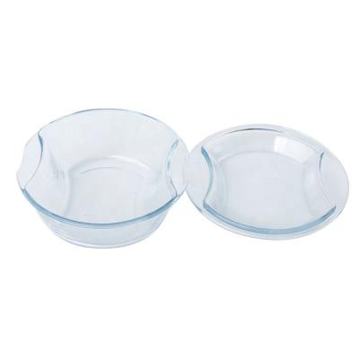 China Factory Price Viable Heat Resistant Glass Casserole Glass Casserole For Cooking for sale