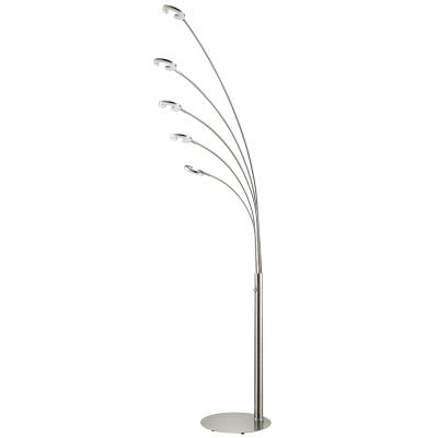 China Modern European Nordic Design Fancy Modern Dimmable Curve Long Floor Lamp For Hotel Office Stand Living Room Led Indoor for sale