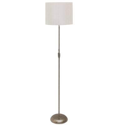 China Modern Chinese Wholesale Contemporary E27 Fabric White Halogen Bulbs Design Residential Modern Metal Floor Lamp for sale