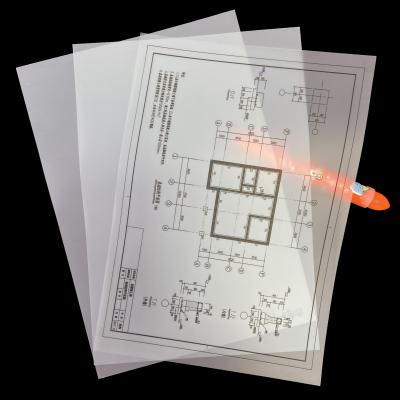 China Double Matte Drawing Drafting Plotter Drawing Print Media CAD Design Plotter Film for sale