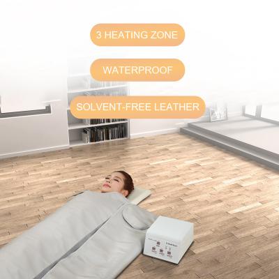 China Weight Loss Hot Selling Beauty Sweat Equipment Whole Body Heating Far Infrared Sauna Blanket for Weight Loss and Detox for sale