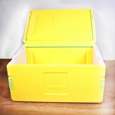 China Hot Selling Box Car Storage Portable Foldable Camping Cooler Box Waterproof Portable Large Food Plastic Happy Food PE+PU Foam, PE NC; GUA China 2020 outdoor for sale