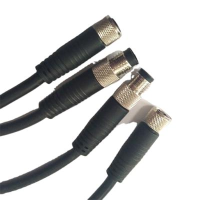 China Power Customized Male Female Right Angled M8 Circular 2 3 4 5 pin sensor cable plug connector m8 3 pin connector for sale