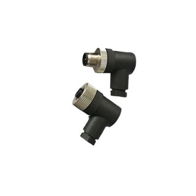 China M8 M9 M12 Power Sensor Connector 2 3 4 5 Pin Code A 90 Degree Connector New m12 Cable Male Female Angled Circular for sale