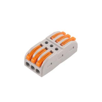 China PA66/PC KV313 3 In 3 32A 400V Electrical Terminal Auto Splicing Block Connector Compact Electrical Wire Connectors for sale