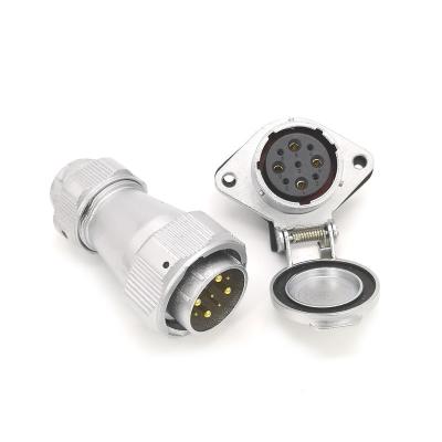 China Waterproof Power Weipu IP67 TE+ZG Connector Flange Socket And Square Socket Connector for sale