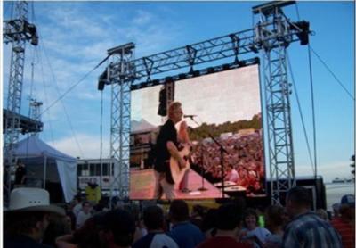 China LED Outdoor Screen Hire for Stage , Commercial P10 P16 P8 Rent Video Wall Displays for sale