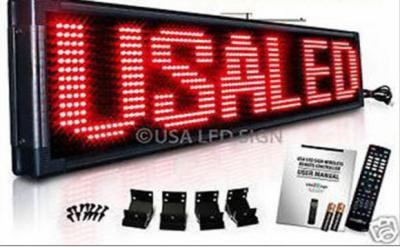 China Outdoor Programmable LED Signs Multi Language , Wireless LED Scrolling Message Display Board for sale