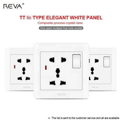 China British five-hole reva multifunctional international residential/general purpose socket with switch three-hole USB Hong Kong and universal Macau 13a socket for sale