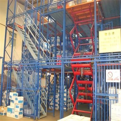 China RAL System Color Mezzanine Storage System Capacity 300-1500 Kgs Per Sqm for sale