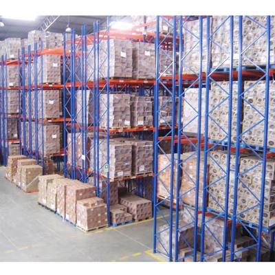 China Q235 Double Deep Pallet Racking For Industrial Warehouse Supermarket Storage for sale