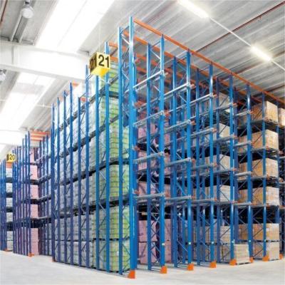 China Warehouse Storage Drive In Pallet Rack Heavy Duty Racking System With Powder Coating zu verkaufen