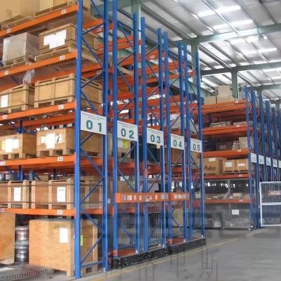 China Space Saver Mobile Shelving Mobile Racking System With 5-15m Height for sale